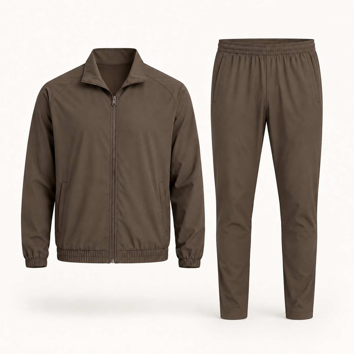 Brown Collar Tracksuit