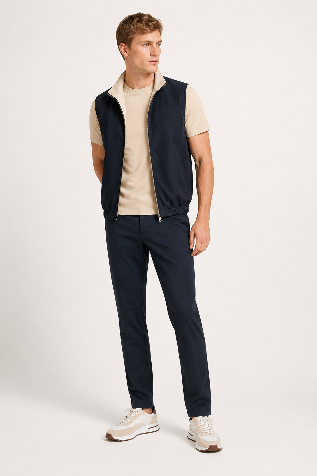 Ravelle's Reversible Navy Blue/Cream Bundle