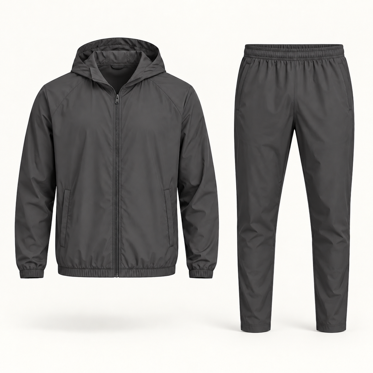 Dark Grey Hooded Tracksuit