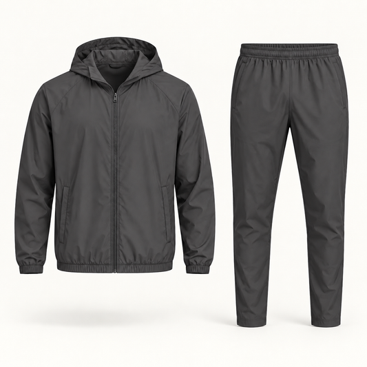 Dark Grey Hooded Tracksuit