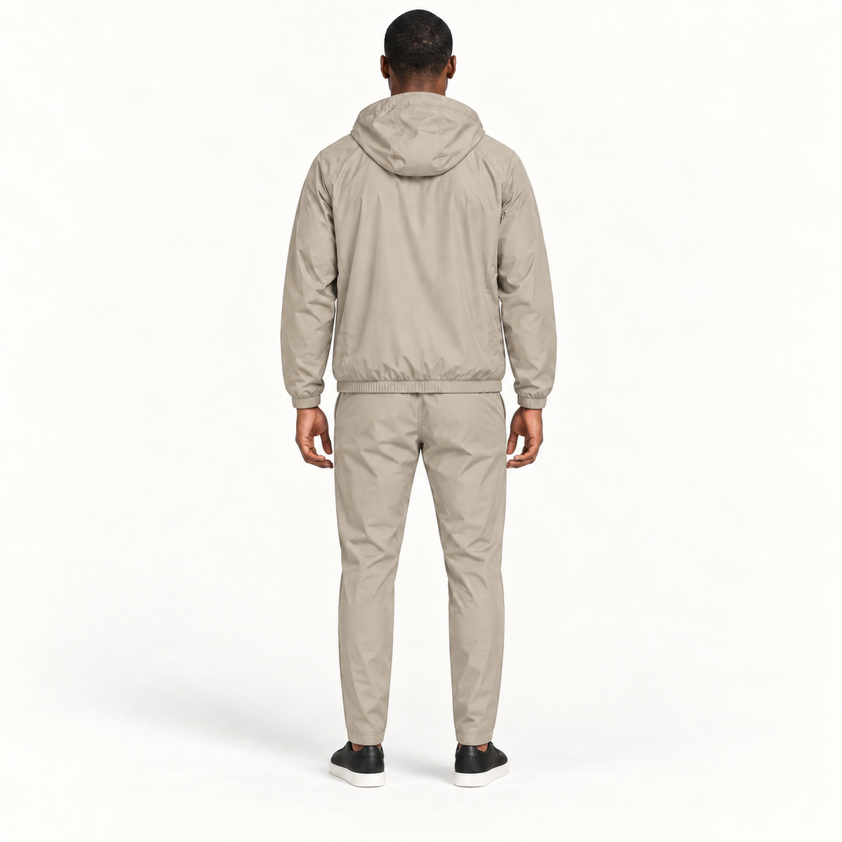 Beige Hooded Tracksuit