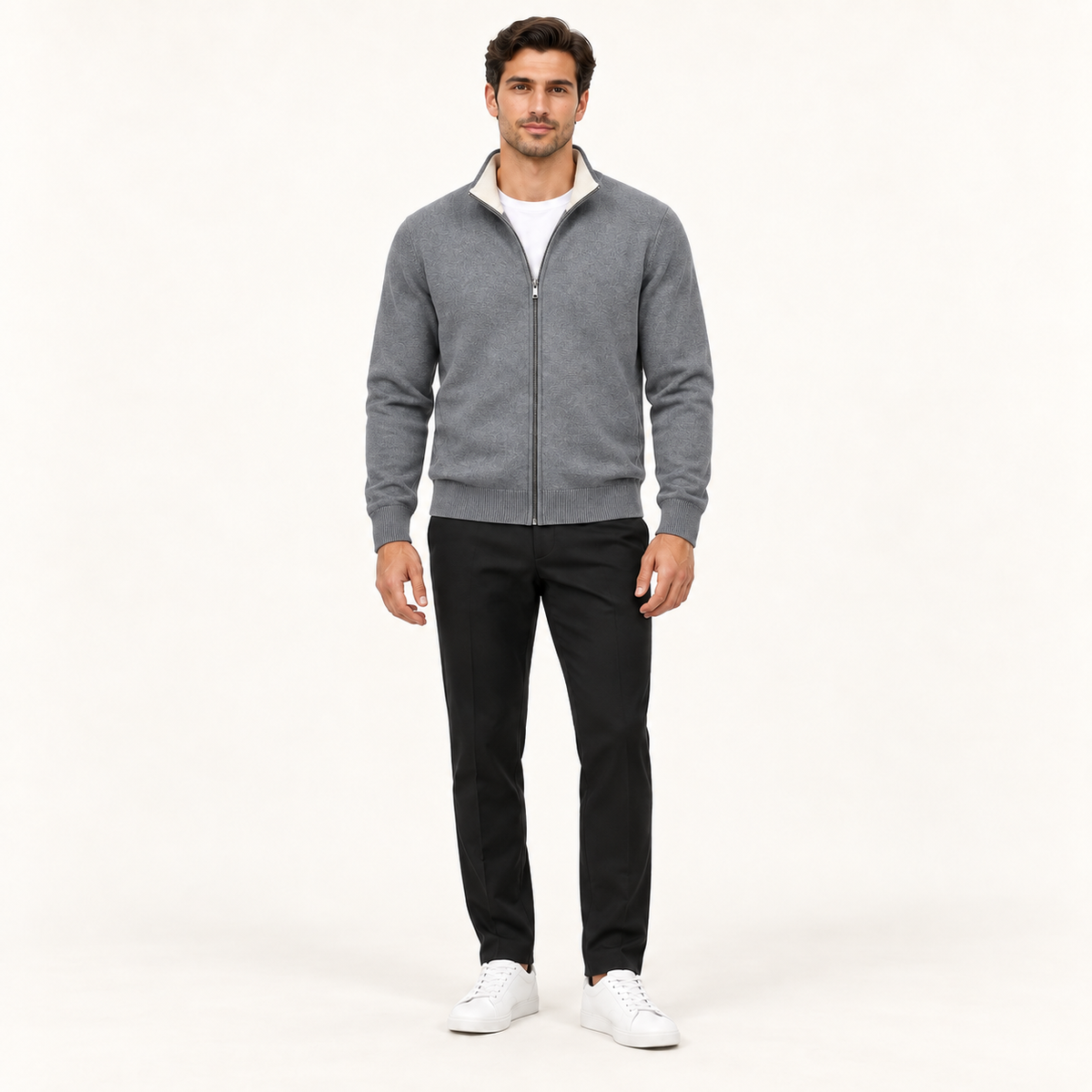 Grey Knit Sweater