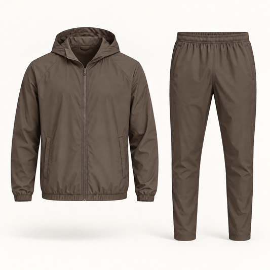 Brown Hooded Tracksuit