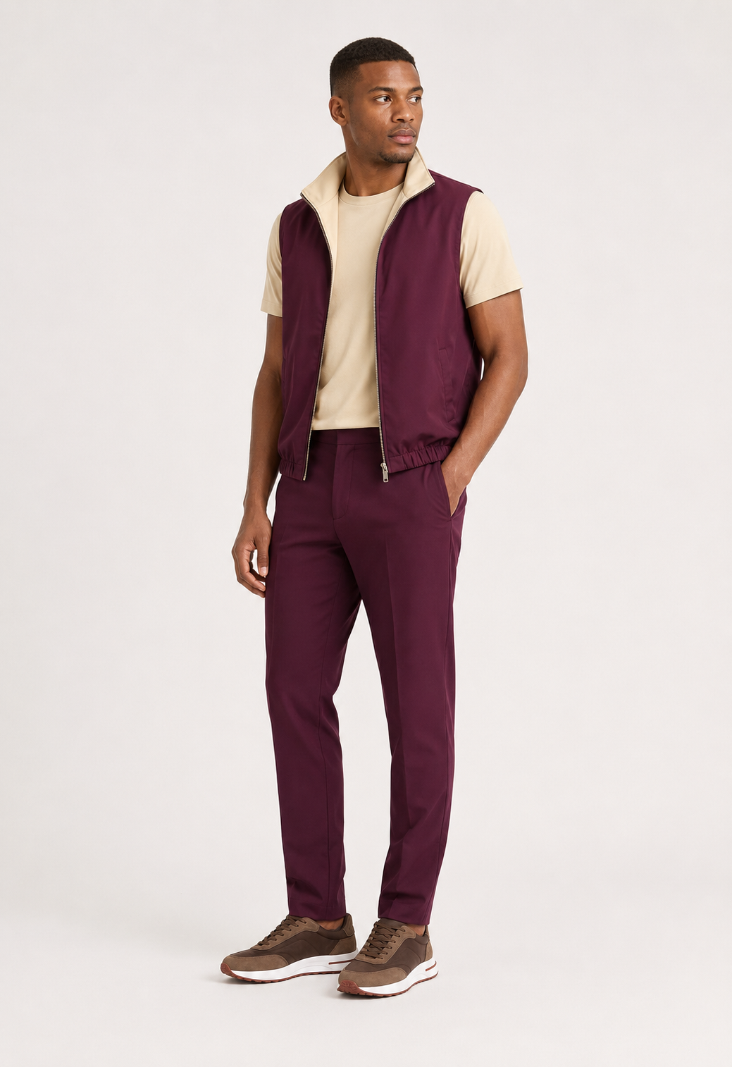 Ravelle's Wind Burgundy/Cream Bundle