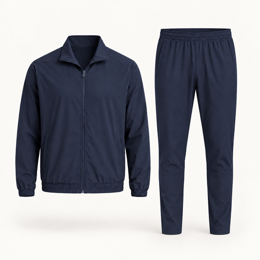 Navy Collar Tracksuit