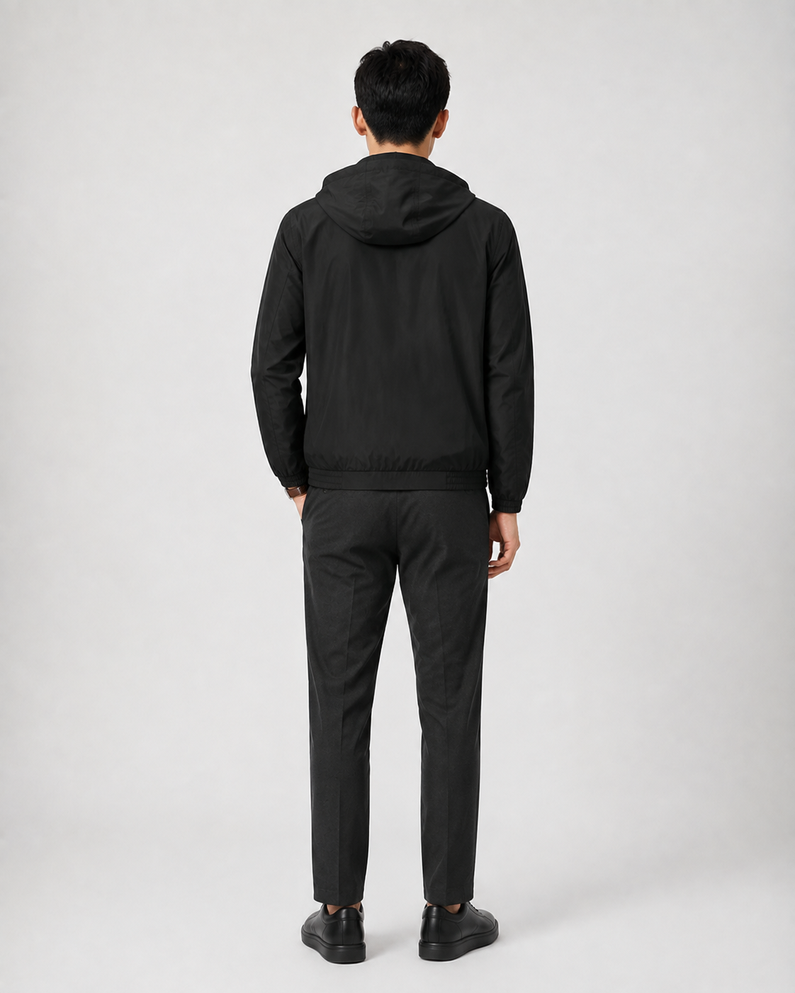 Black Hooded Jacket