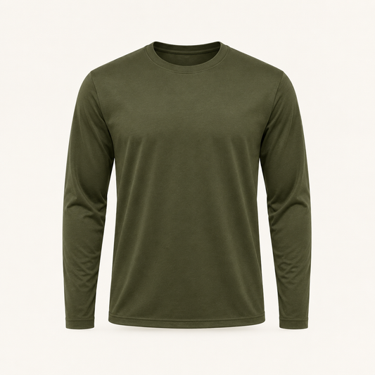 Olive Green Essential Long Sleeve