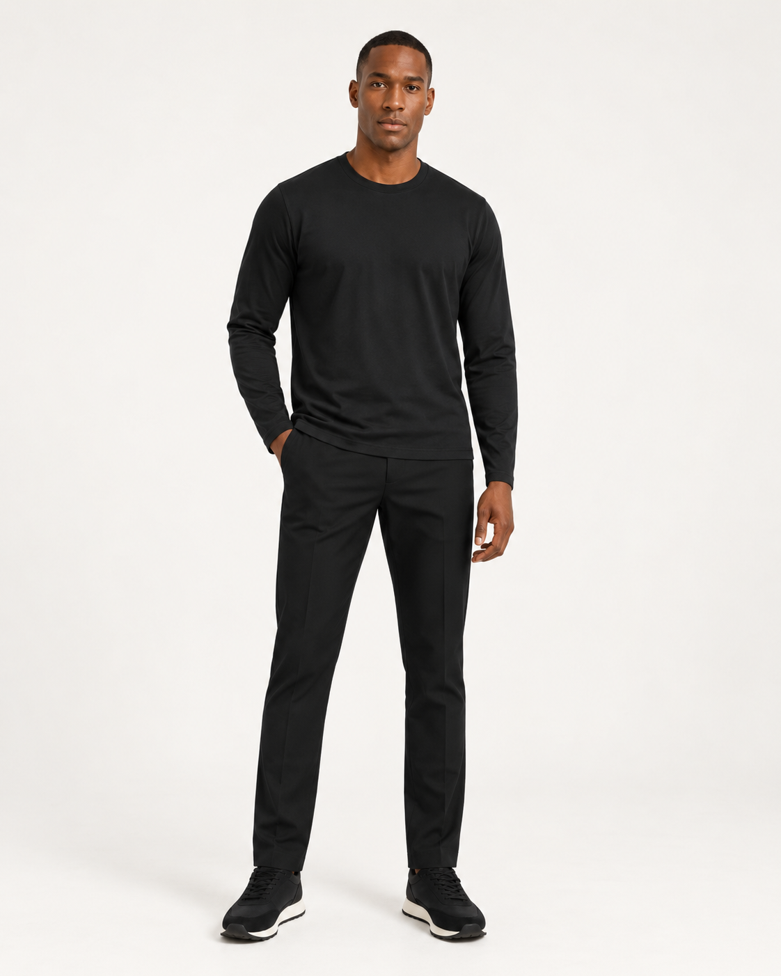Black Essential Long Sleeve