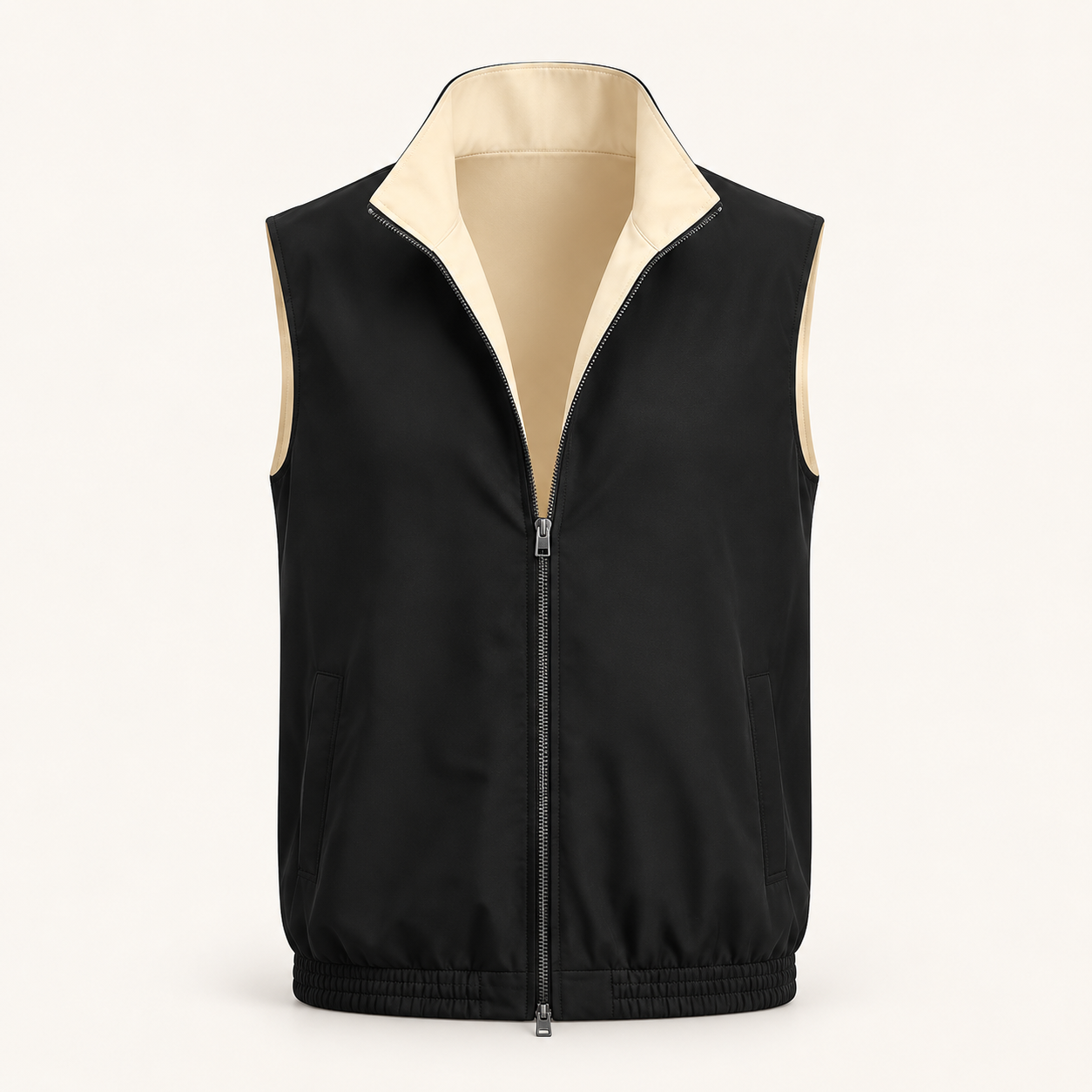 Black/Cream Gilet Vest