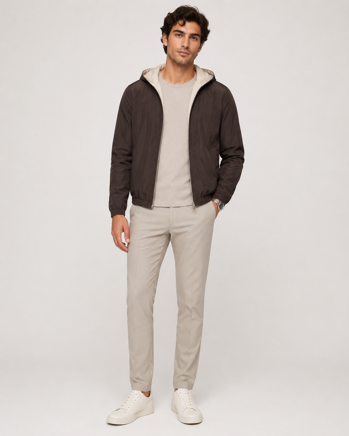 Espresso Hooded Jacket