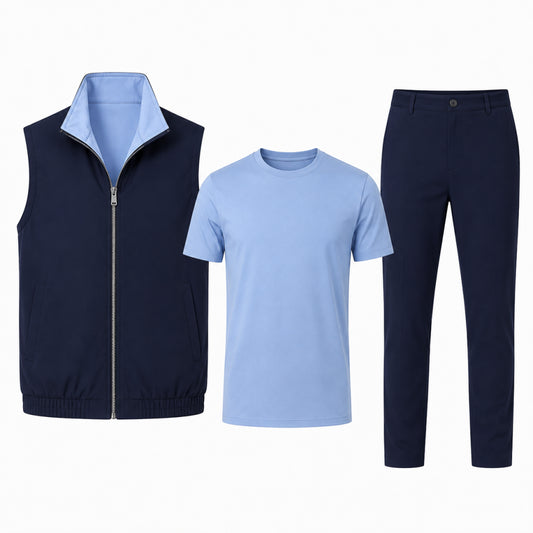 Ravelle's Reversible Baby Blue/Navy Bundle