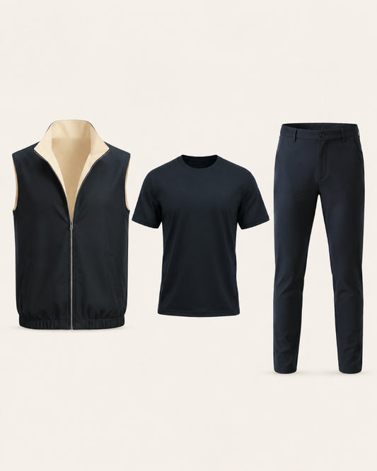 Ravelle's Reversible Navy Blue Bundle