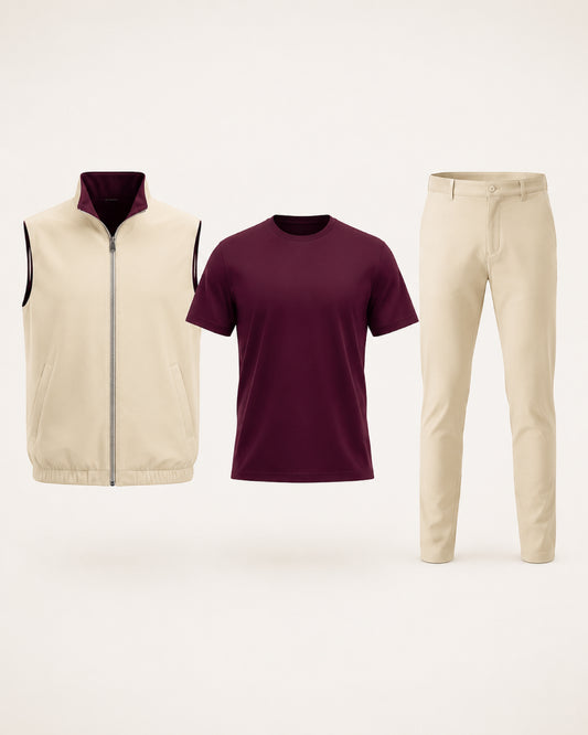 Ravelle's Cream/Wind Burgundy Bundle