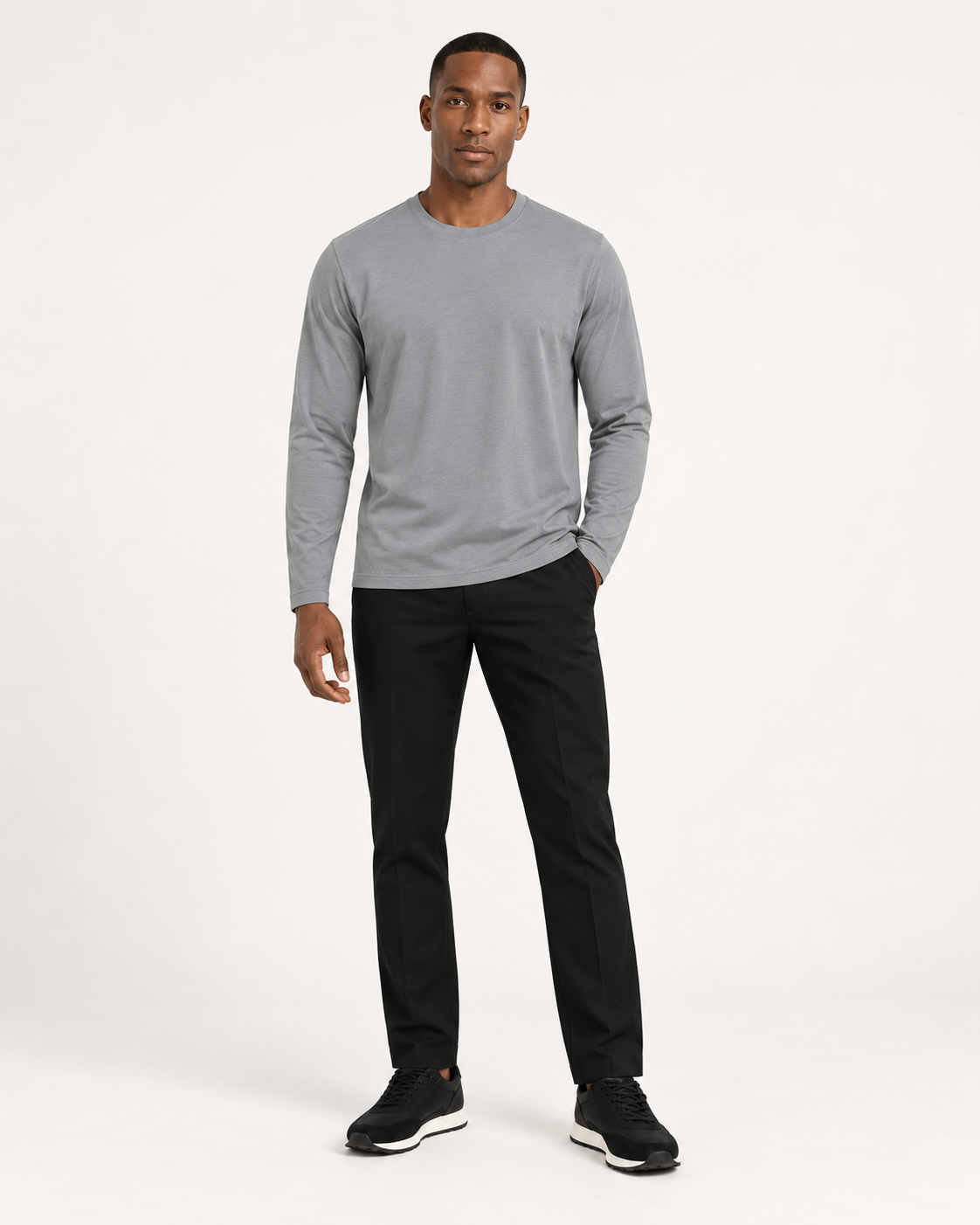 Cloud Grey Essential Long Sleeve