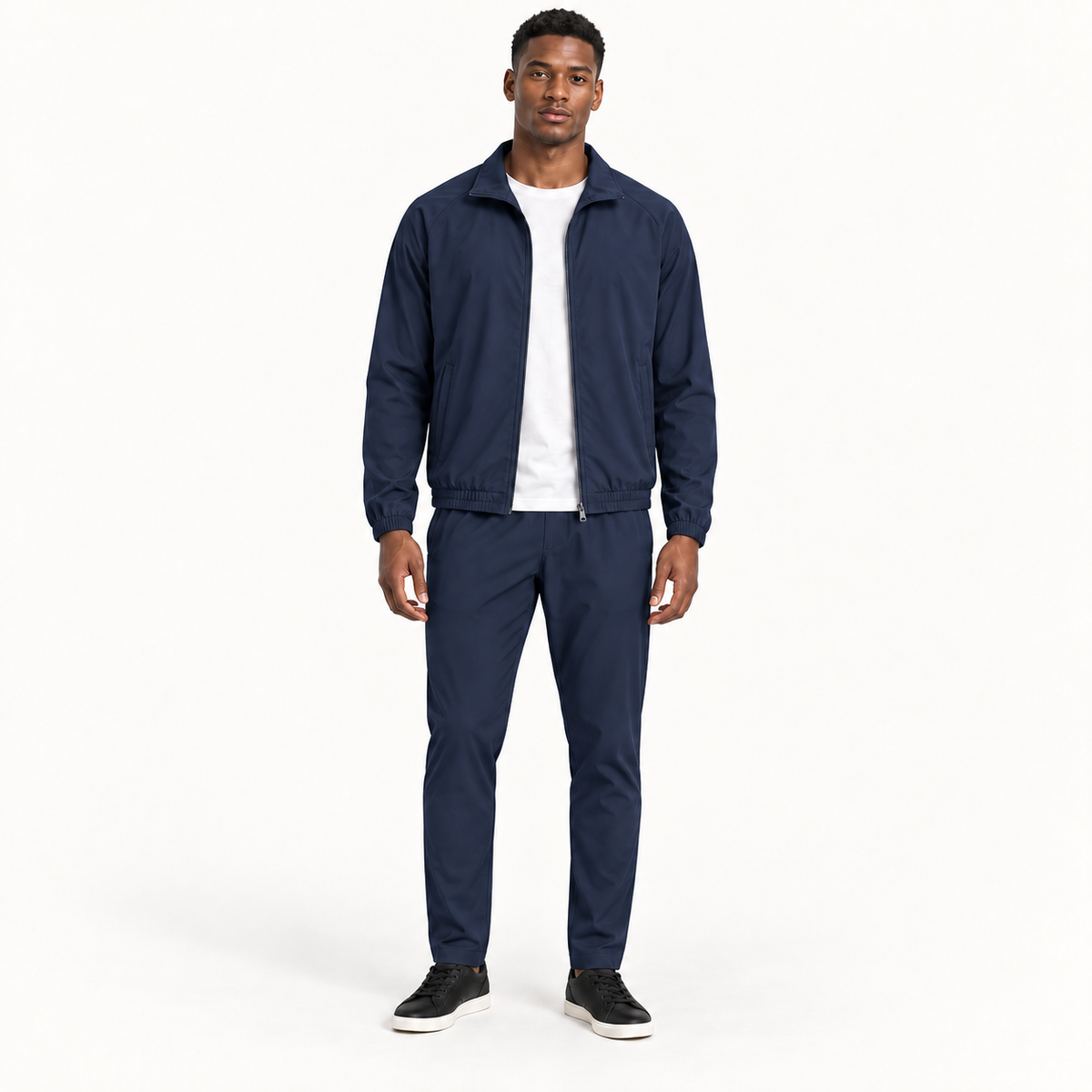 Navy Collar Tracksuit